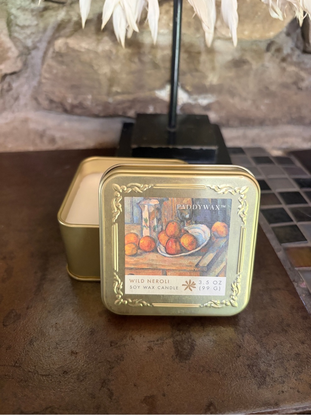 NWT Paddywax Impressionist Collection Tin Candle Wild Neroli Scent - Picture 2 of 5